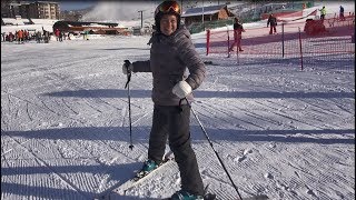 Beginner ski lesson 1 with Deb Armstrong intro equipment and movement [upl. by Brecher]