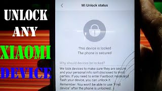 Unlock any Xiaomi Device Bootloader 2019 Method [upl. by Nadirehs508]