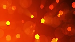 Colorful abstract neon orange bokeh particles background  4K [upl. by Malloy]