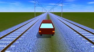 I AM Driving Old Hatchback Car On Railway Track II Indian Train Crossing 3D II 298 Episode [upl. by Alyam418]