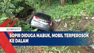 Sopir Diduga Mabuk Mobil Terperosok Ke Dalam Jurang [upl. by Haimirej]