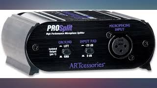 ART Splitcom Pro 2 Way Microphone Splitter and Combiner review [upl. by Oznohpla338]