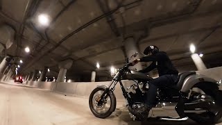 Honda Fury  Night Ride  Lower Wacker Drive  Chicago USA 4K [upl. by Windham]