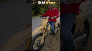 Unc was too ready for the 450 😂 suzuki 450 bikelife dirtbikelife dirtbike fyp viral foryou [upl. by Atinna]