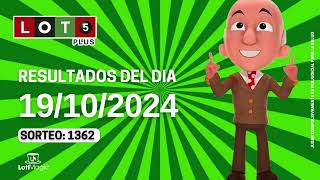 Resultados del sorteo Loto 5 plus del Sábado 19 de Octubre del 2024 [upl. by Collie]