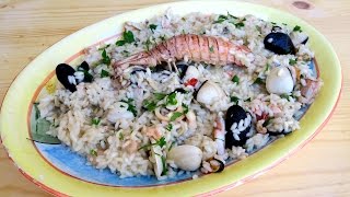 Nonnas Seafood Risotto Recipe with Nonna  Laura Vitale  Laura in the Kitchen Episode 935 [upl. by Mcguire]