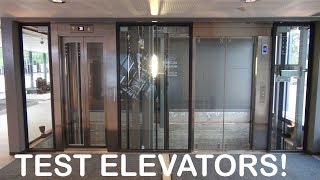 Awesome KONE Monospace elevators at KONE High Rise Laboratory Tytyri Finland test tower [upl. by Georgeanna]