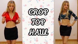 CROP TOPS WITH MINI SKIRT  Try on haul [upl. by Notlok]