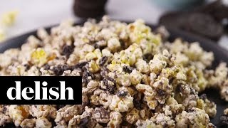 How To Make Oreo Cookies amp Cream Popcorn  Delish [upl. by Emogene]