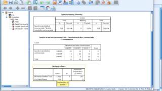 SPSS  Bowker test [upl. by Aineval155]