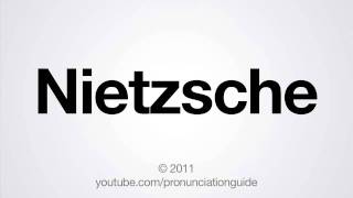 How to Pronounce Nietzsche [upl. by Ahsiruam]