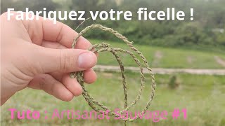 Comment faire de la ficelle en ortie à la main  Artisanat Sauvage 1  Bushcraft 🪓🌿 [upl. by Ayocat60]