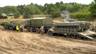 3 Tatra 813 und 815 ziehen BMP auf Tieflader Tag der TechnikShow Mahlwinkel 2012 [upl. by Dyoll]