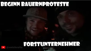 Start Bauernproteste Forstunternehmer Interview Neustadt ad Aisch 201124 [upl. by Adnyc]