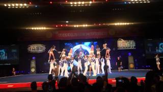 Cheer Athletics Wildcats Worlds 2014 Day 1 [upl. by Enelrac350]