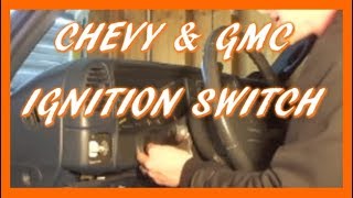 How to Replace Ignition Switch in 9598 Silverado Sierra amp SUV [upl. by Anawot]