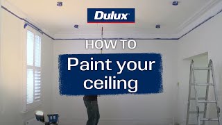 Stepbystep guide to painting your ceiling  Dulux [upl. by Sew]