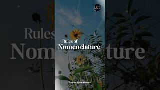 Rules of Nomenclature  The Living World  Class 11 Biology [upl. by Goodspeed]