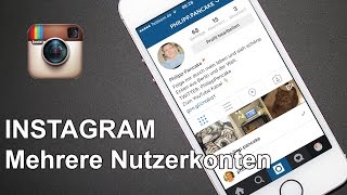 INSTAGRAM Wechseln zwischen Nutzerkonten  multiple Accounts [upl. by Orian]