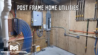 Post Frame Home Utility Room Tour [upl. by Adnorrehs991]