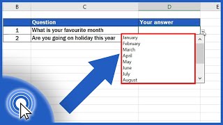 How to Create a DropDown List in Excel [upl. by Eirameinna]