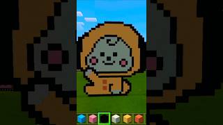 Chimmy en pixel art minecraft pixelart chimmy bt21chimmy [upl. by Seto851]