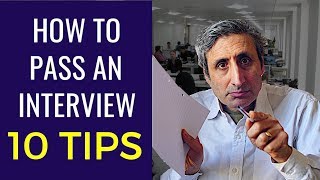 HOW TO PASS A JOB INTERVIEW The top 10 tips [upl. by Faydra890]