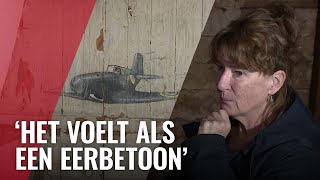 Muurtekeningen van Spitfires uit WO II ontdekt [upl. by Ymmor238]