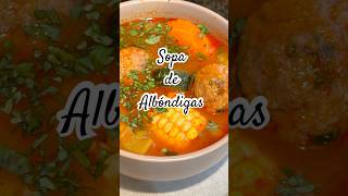 Sopa de Albóndigas de Carne de Res shorts [upl. by Inattirb]