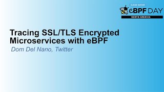 Tracing SSLTLS Encrypted Microservices with eBPF  Dom Del Nano  Twitter [upl. by Kopp]