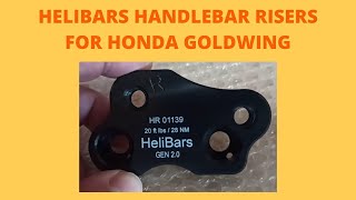 HELIBAR HANDLEBAR RISERS FOR GOLDWING [upl. by Marga]