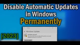 How to Disable Windows Automatic Updates on Windows 10 Permanently 2021 [upl. by Fillender788]