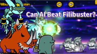 Can AI beat Filibuster  The Battle Cats [upl. by Mont881]