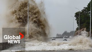 Typhoon Gaemi boasts some of the strongest winds ever recorded in Western Pacific [upl. by Aelahs]