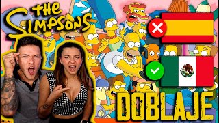 🇲🇽 DOBLAJE LATINO vs ESPAÑOL 🇪🇸 en LOS SIMPSONS HOMERO VS HOMER🔥ft CygnusyRomantic [upl. by Balfore]