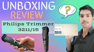 Unboxing and Review Philips Trimmer BT321115  Best Trimmer under 1500 for man [upl. by Eahsed953]