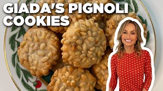 Giada De Laurentiis Pignoli Cookies  Food Network [upl. by Olinde]