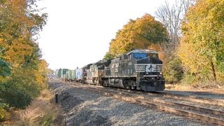 NS 4826 and 1191 Cruising Through Topton PA Leading An Intermodal [upl. by Ahsekan]