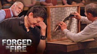 The Ultimate Puzzle Piece Forging Challenge  Forged in Fire Season 7 [upl. by Auqenahc]