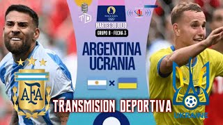 ARGENTINA vs UCRANIA 🔴 FECHA 3 🔴 JJOO PARIS 2024 · JUEGOS OLIMPICOS · UCRANIA vs ARGENTINA [upl. by Amoakuh]