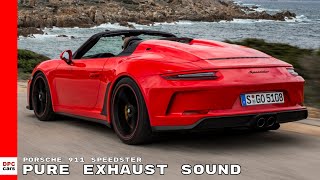 Porsche 911 Speedster Pure Exhaust Sound [upl. by Terle]