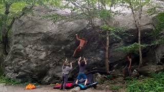 Smugglers Notch Bouldering  Blunt v1011  May it Be Sit v11 [upl. by Saxon]