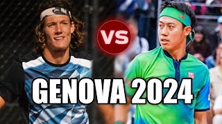 Kei Nishikori 錦織 圭 vs Matthew Dellavedova GENOVA 2024 [upl. by Cassell]