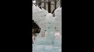 Japan Hokkaido Sapporo  yuki matsuri ice sculptures [upl. by Nosac]