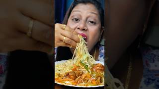 Eating Chow mein challengefoodplaza mukbang etingshow shortvideo ❤️🙏🙏❤️ [upl. by Annawal]