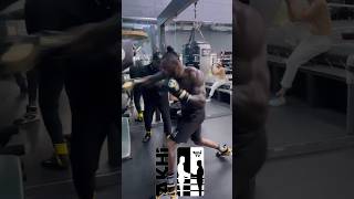 Deontay Wilder Practicing Floyd Mayweather FREEZE then STAB Right Hand to the Body TECHNIQUE [upl. by Eilla293]