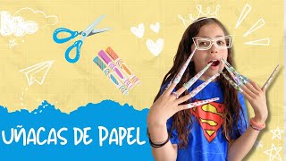 TUTORIAL para hacer uñas de papel 💅🏻Paso a paso💅🏻 [upl. by Aryas]