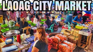 【4K】LAOAG CITY MARKET ILOCOS NORTE  WALKING TOUR [upl. by Web]