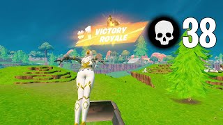 38 Elimination Solo vs Squads “Zero Build” Season Record Gameplay Win Fortnite OG [upl. by Marlen]