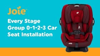 Installation Guide for Joie  Every Stage Group 0123 Car Seat Smyths Toys [upl. by Pete603]